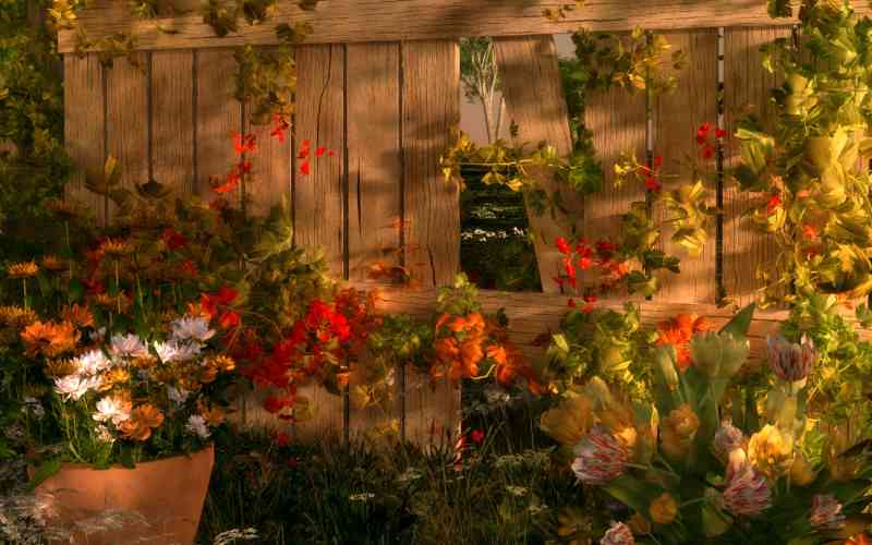 פגם בגדר גינה