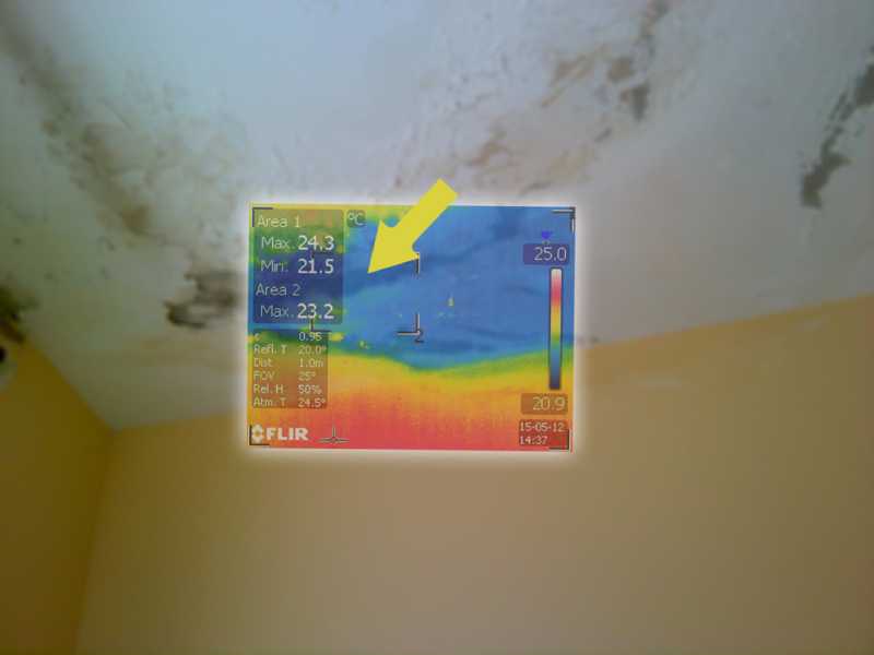 צילום תרמי לאיתור נזילות